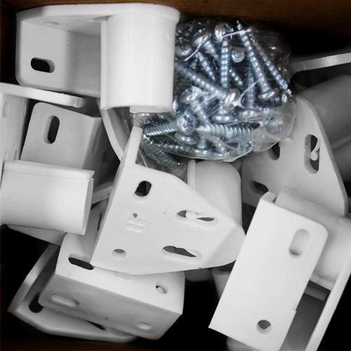 37542 Sullivans Muslin Bracket - White - 50pcs