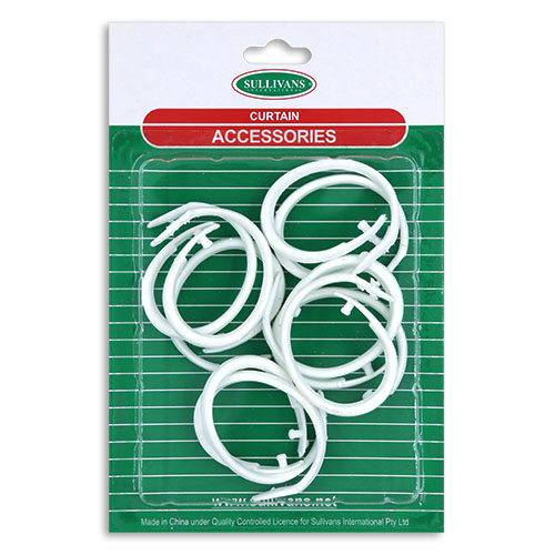 37563 Curtain Ring 33mm White