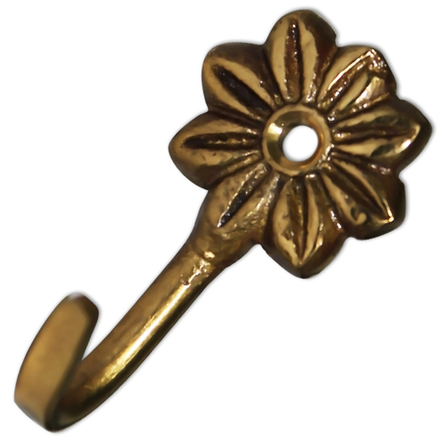 37567 Tie Back Hook 40mm Brass