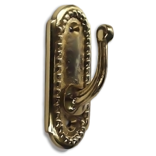 37571 Tie Back Hook 70mm Brass