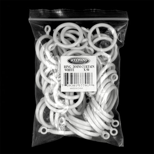 37791 Curtain Ring 28mm White