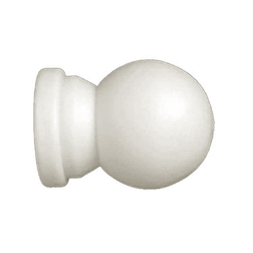 37848 Ball Finial For 16mm Rods White