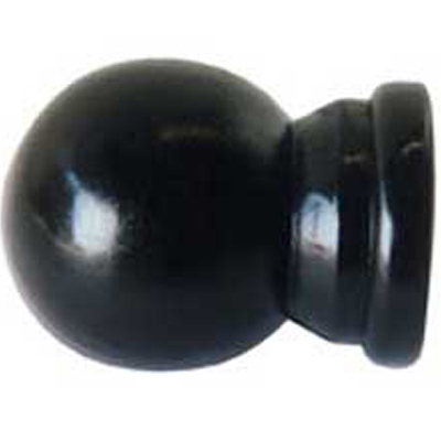 37850 Ball Finial For 16mm Rods Black