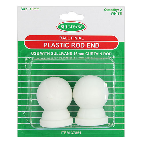 37851 Sullivans 16mm Rod End Ball - White - 2pcs