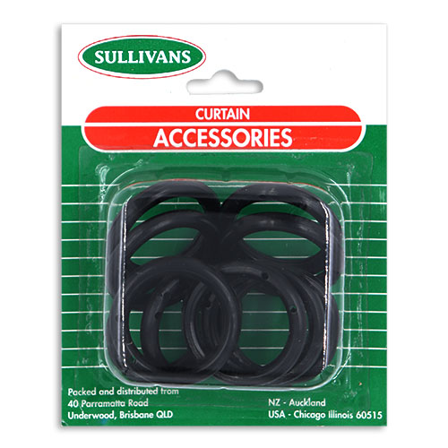 37884 Curtain Ring 25mm Black