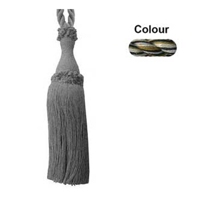 37956 Tie Back Medium Black Mustard Nat