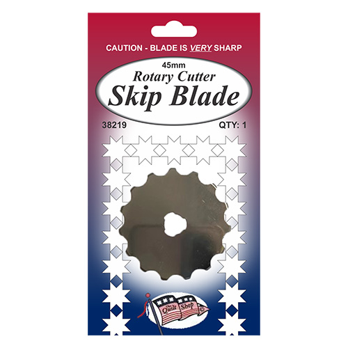 38219 Quilt Shop Rotary Cutter Skip Blade 45mm