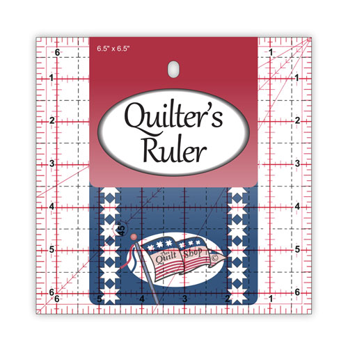 38230 Quilters Ruler 6.5x6.5 Inches