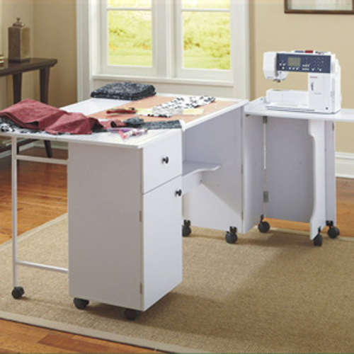  Sullivans , White Portable Sewing Table, Yard : Arts