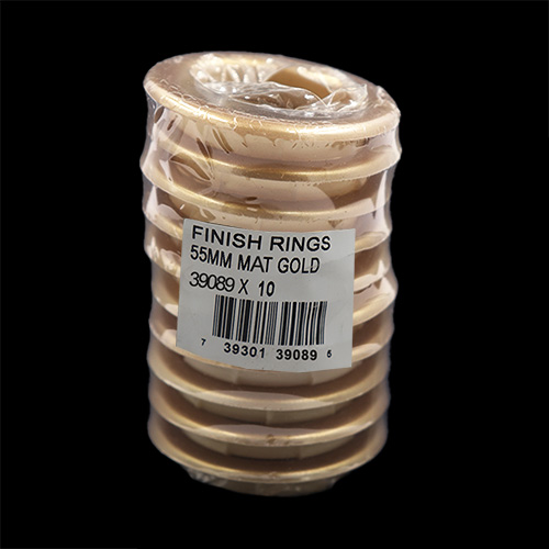 39089 Finish Ring 55mm Matt Gold 10pc
