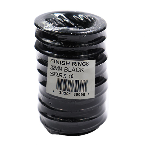 39099 Finish Ring 32mm Black 10pc