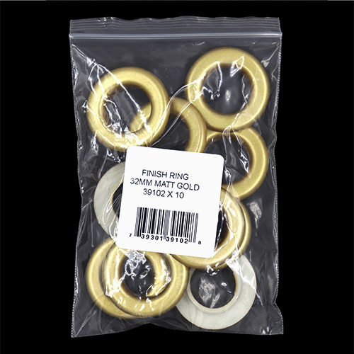 39102 Finish Ring 32mm Matt Gold 10pc