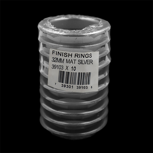 39103 Finish Ring 32mm Matt Silver 10pc