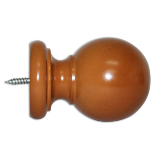 39290 Finial Ball Woodrod 240mm 51mm Teak