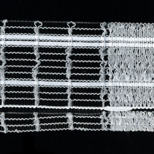 39326 Curtain Tape 55mm White Clear