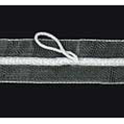 39327 Curtain Tape 15mm White Clear