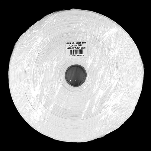 39401 Curtain Tape 50mm White