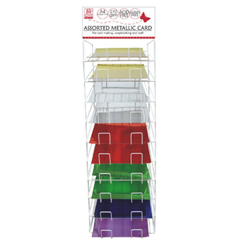 39752 A4 Cardstock Stand 10 Tier Foil Card