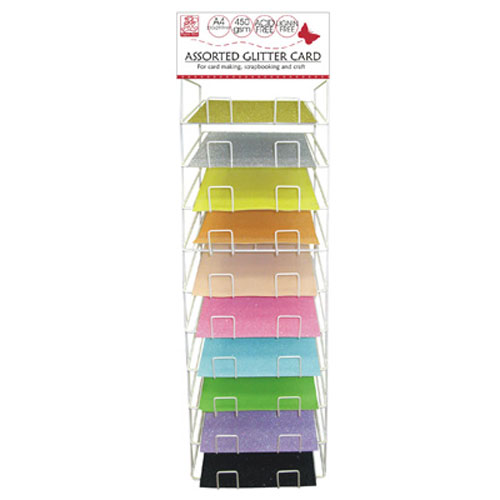 39753 A4 Cardstock Stand 10 Tier Glitter Card