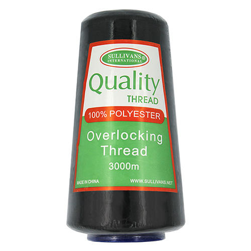 40119 Sullivans Polyester Thread - 3000m - Black