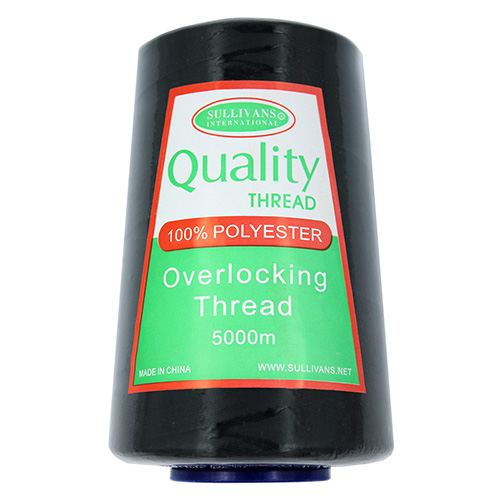 40156 Sullivans Polyester Thread - 5000m - Black