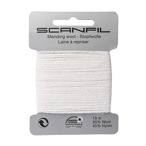 40327 Mending Wool 15 M White