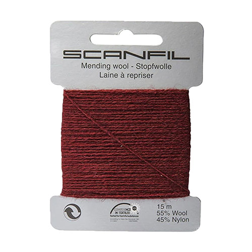 40334 Mending Wool 15 M Burgundy
