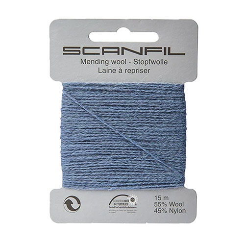 40340 Mending Wool 15 M Steel Blue