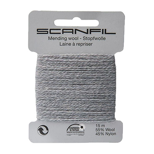40348 Mending Wool 15 M Medium Grey
