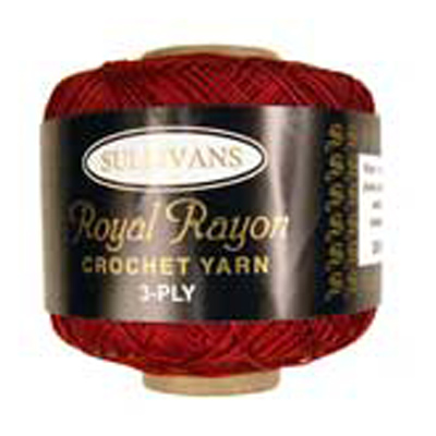 42003 Royal Rayon Crochet Claret