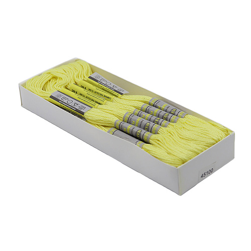 45100 Stranded Cotton 8 M Dmc 445