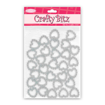 45497 Craft Embellishments 10mm Pearl Heart Blue