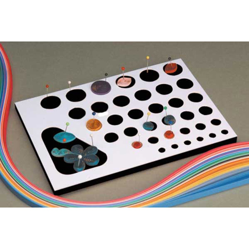45638 Quilling Board 210 X 150 X 12mm White Black