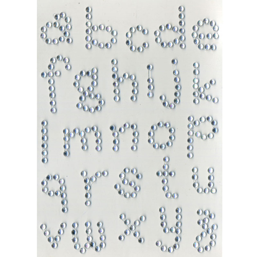 45643 Bling Alphabet Clear Ab Lower