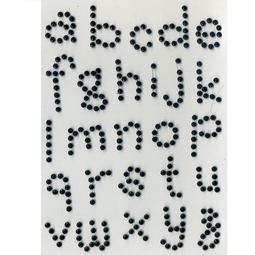 45646 Bling Alphabet Black Lower