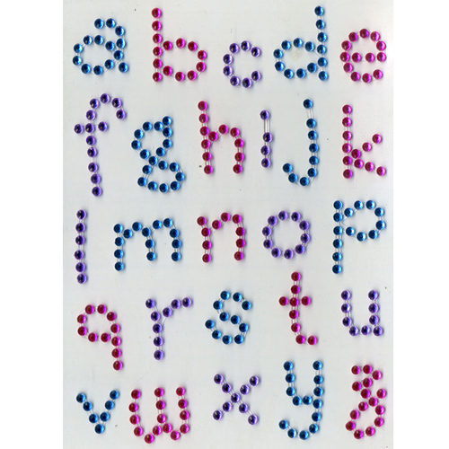 45649 Bling Alphabet Multi Lower