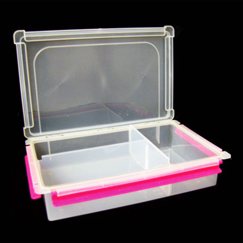 45695 Clear Container 3 Adjustable Slots