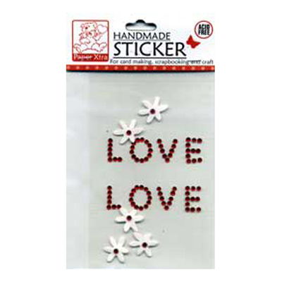45868 Handmade Sticker Love Love