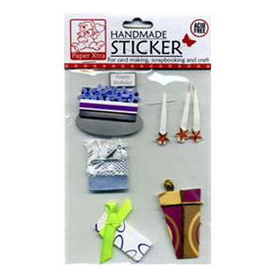 45872 Handmade Sticker Birthday Candles