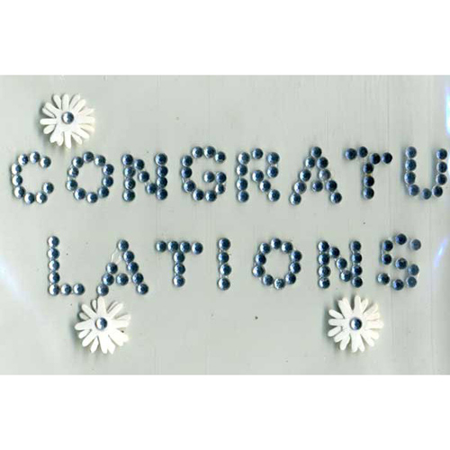 45877 Handmade Sticker Congrats