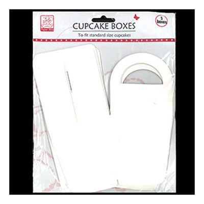 45957 Cupcake Boxes White 5pk