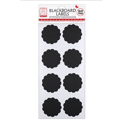 45965 Stickers Chalkboard Large Scallope