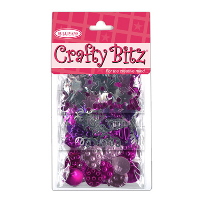 45972 Glitter Scatters Party Mix Pink