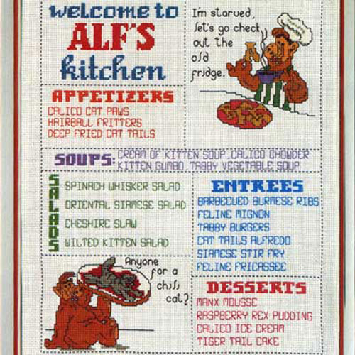 46023 Cross Stitch Leaflet Alf