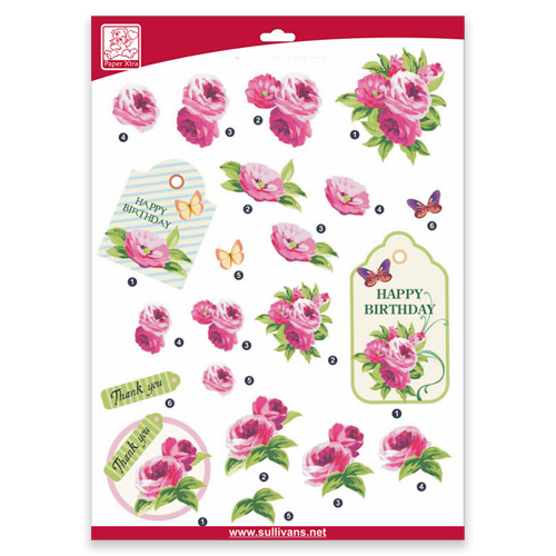 46365 Decoupage Sheet Happy Birthday