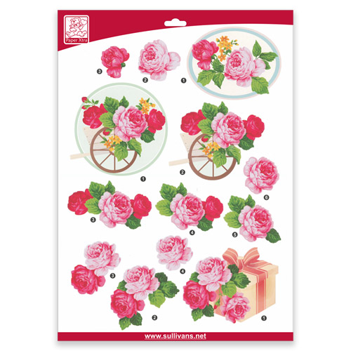 46366 Decoupage Sheet Roses