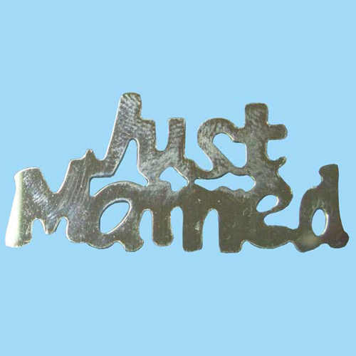 46485 Confetti Just Married 18g Silver