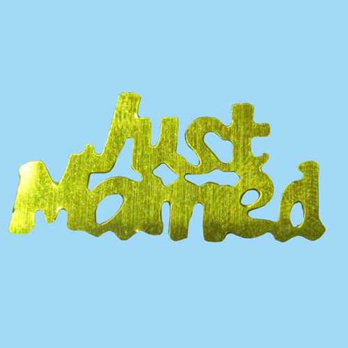 46486 Confetti Just Married 18g Gold