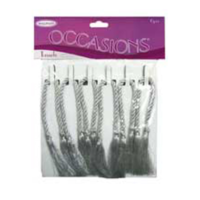 46493 Tassel Decoration 24cm Silver