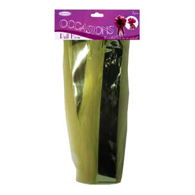 46498 Pullbow Satin 70mmx2 M Gold